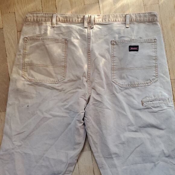 Dickies Khaki Tan Distressed Relaxed Fit Pants Size 42x30 - Picture 9 of 12